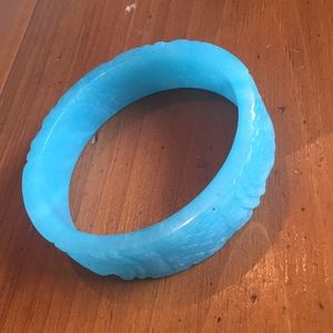 Hand carved rose bracelet